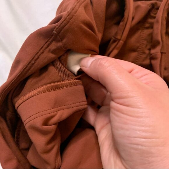 Lululemon Wunder Train Long-Line Bra Medium Support C/D Cups Dark Terracotta 14 - Picture 5 of 6